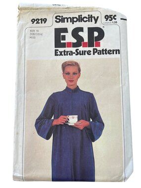 Vintage 70s Simplicity ESP Sewing Pattern Sizes 10-12-14 Misses Robe Retro UNCUT